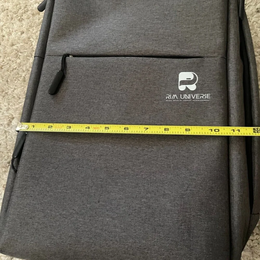 RIM Universe Gray Laptop Backpack – NEW w/ USB Charging Port